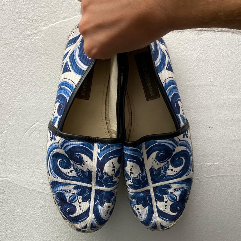 Dolce & Gabbana Majolica blue shoes
